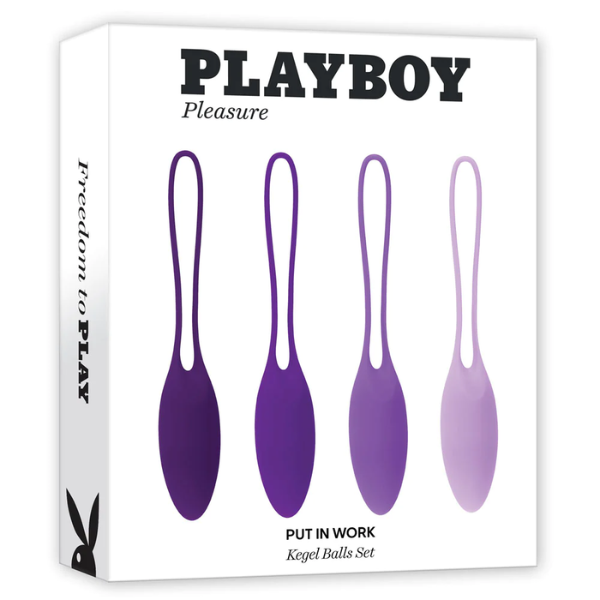 Playboy Pleasure Put In Work Kegel Ball Set - Totally Adult