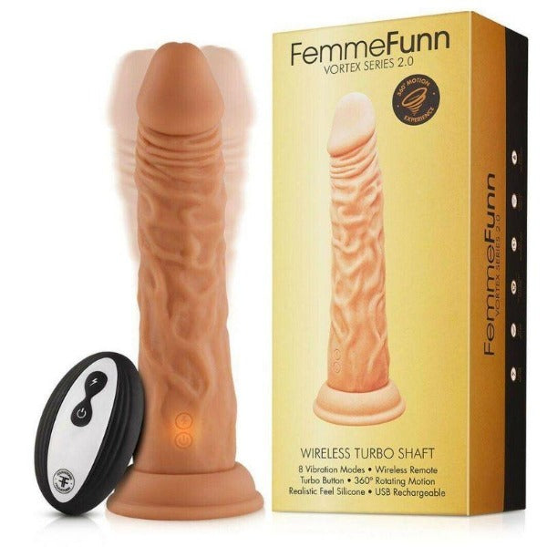 Femme Fun Vortex Series 2.0 Rechargeable Vibrating Dong - Totally Adult