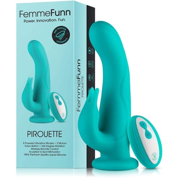 Femme Fun Pirouette Rechargeable Vibrating Rabbit - Totally Adult