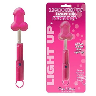 Light up Cock Pops Strawberry - Totally Adult