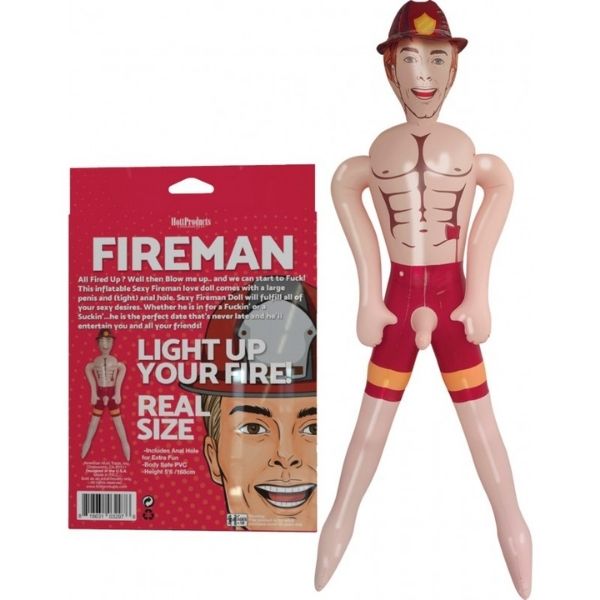 Fireman Blow Up Doll - Totally Adult