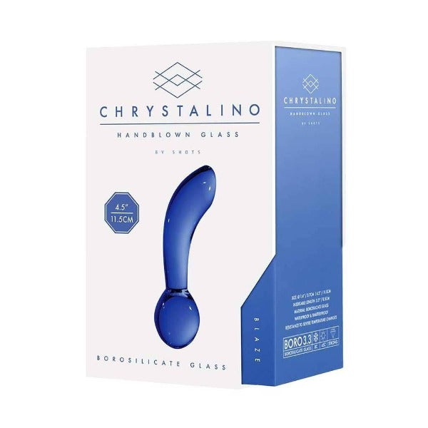 Chrystalino Blaze Glass Butt Plug- Totally Adult