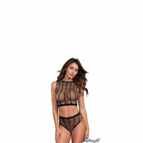 Body Stocking Bralette and Thong - Totally Adult