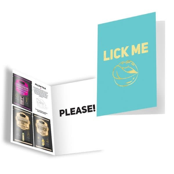Naughty Notes Greeting Card Lick Me - Totally Adult