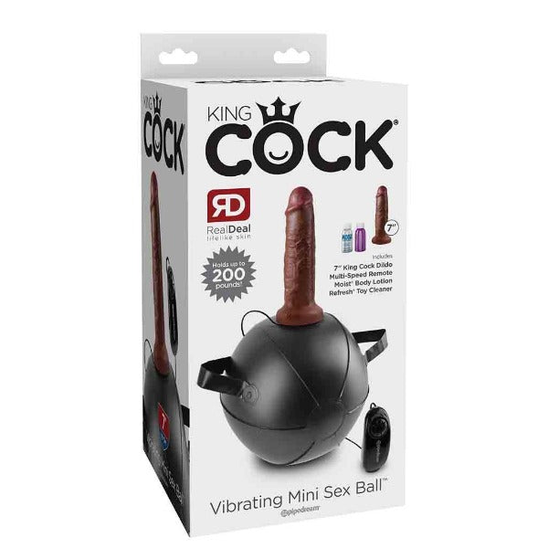 Vibrating Mini Sex Ball with 7 Inch Dong - Totally Adult