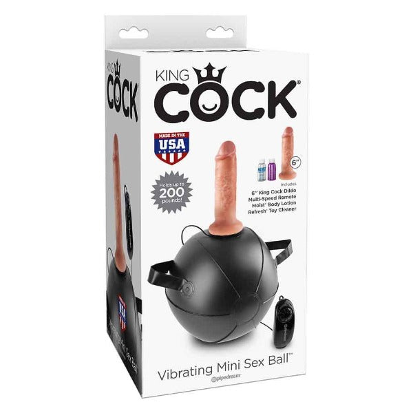 King Cock Vibrating Mini Sex Ball - Totally Adult
