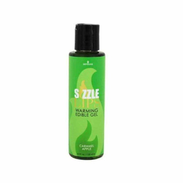 Sizzle Lips Warming Edible Gel Caramel Apple - Totally Adult