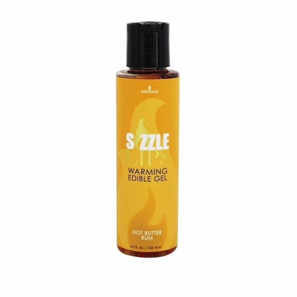 Sizzle Lips Warming Edible Gel Hot Butter Rum - Totally Adult