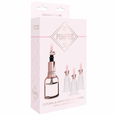 Pumped Clitoral and Nipple Pump Set - Totally Adult