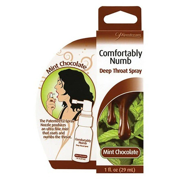 Comfortably Numb Deep Throat Spray Mint Chocolate - Totally Adult